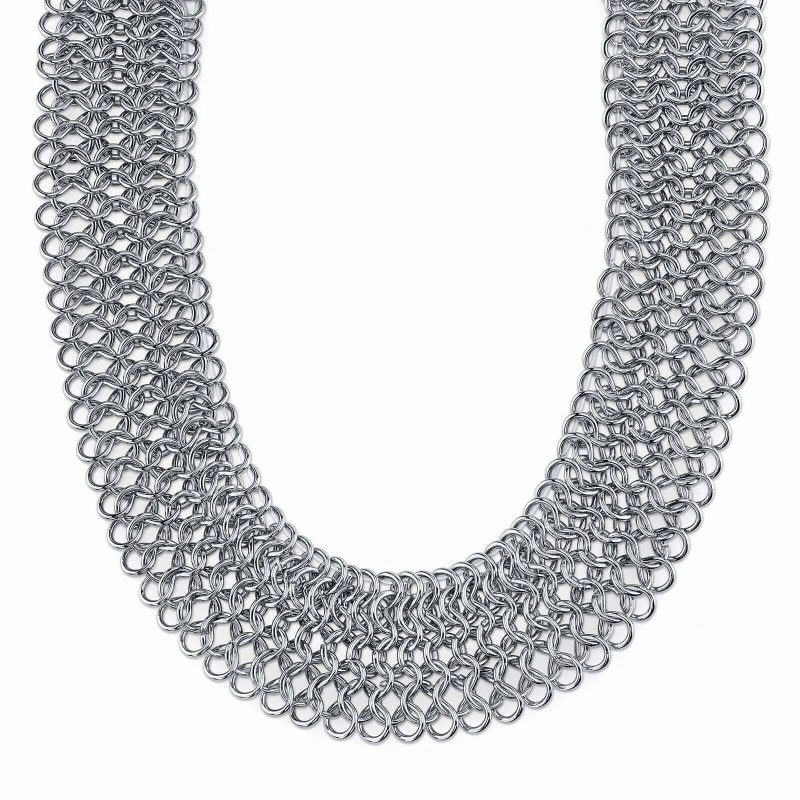 2028 Jewelry Intertwined Link Chain Collar Necklace 18"   3" Extender