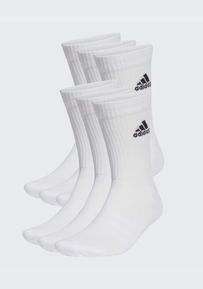 Adidas Cushioned Sportswear Crew Socks White 6 Pack