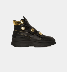 Balmain X Puma Deva Straps Womens Lifestyle Shoe - Black/Gold