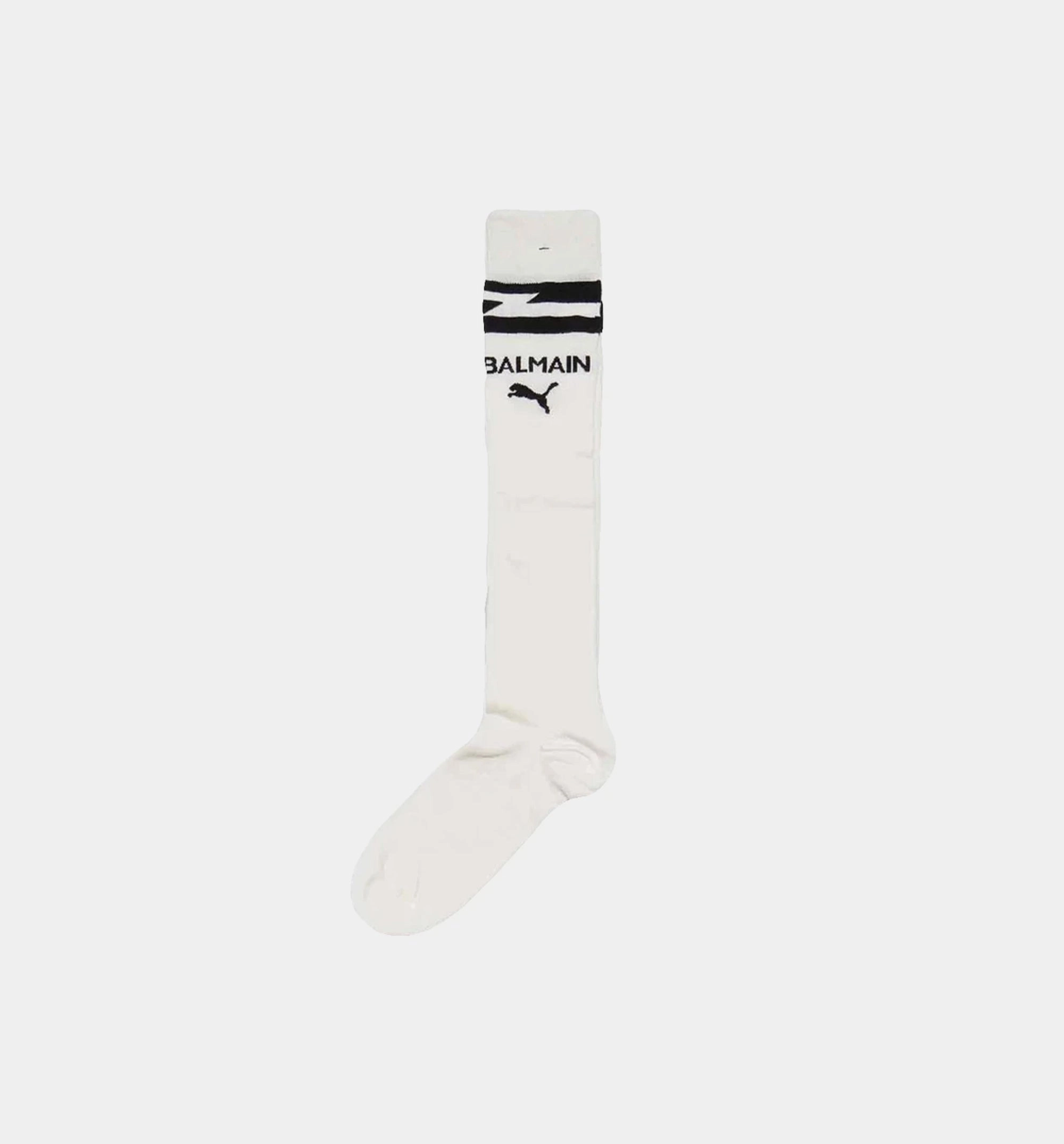 Balmain X Puma Womens Kneehigh Socks - White