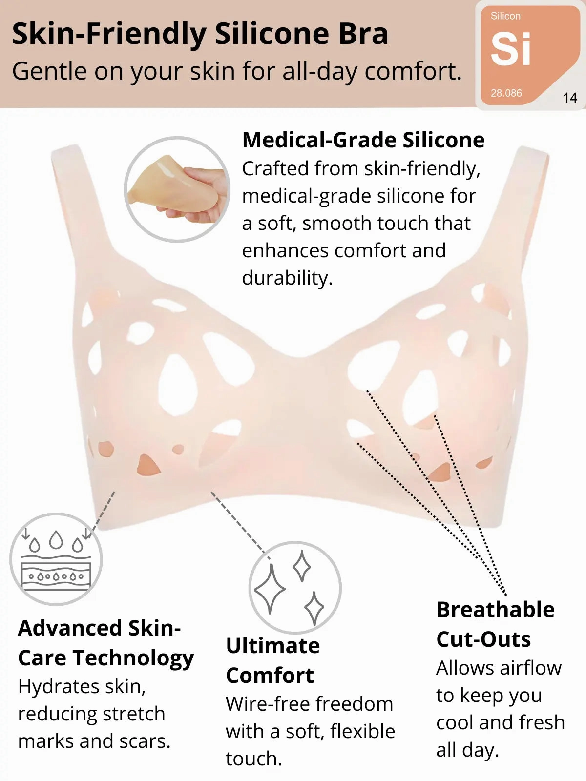 Bionic Gel Airflow Bra – Breathable Comfort Meets Innovative Gel Technology
