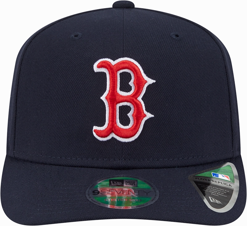 Boston Red Sox Navy New Era Player Replica 9SEVENTY Stretch Snap Adjustable Hat