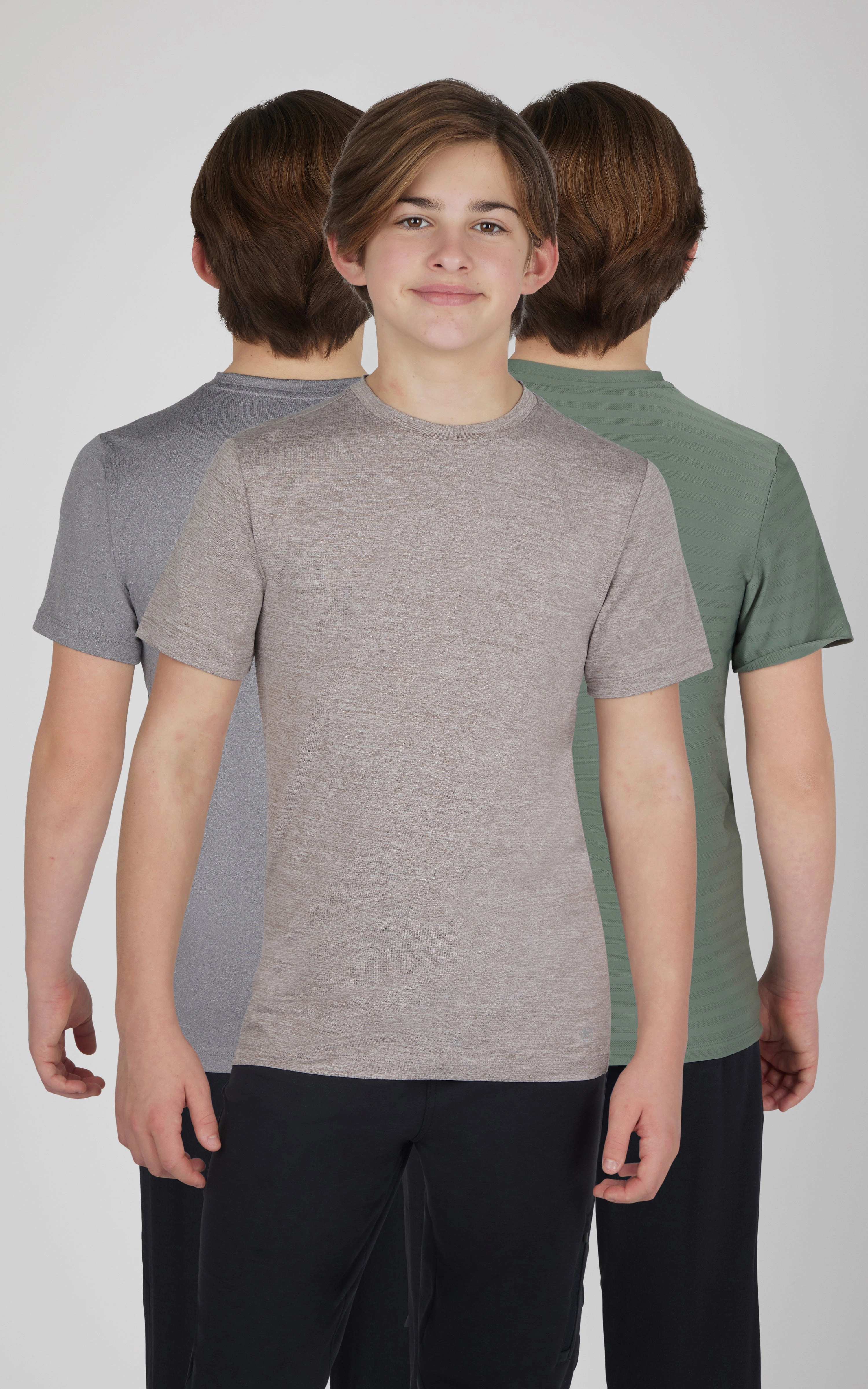 Boys 3 PK Mesh Performance Tee