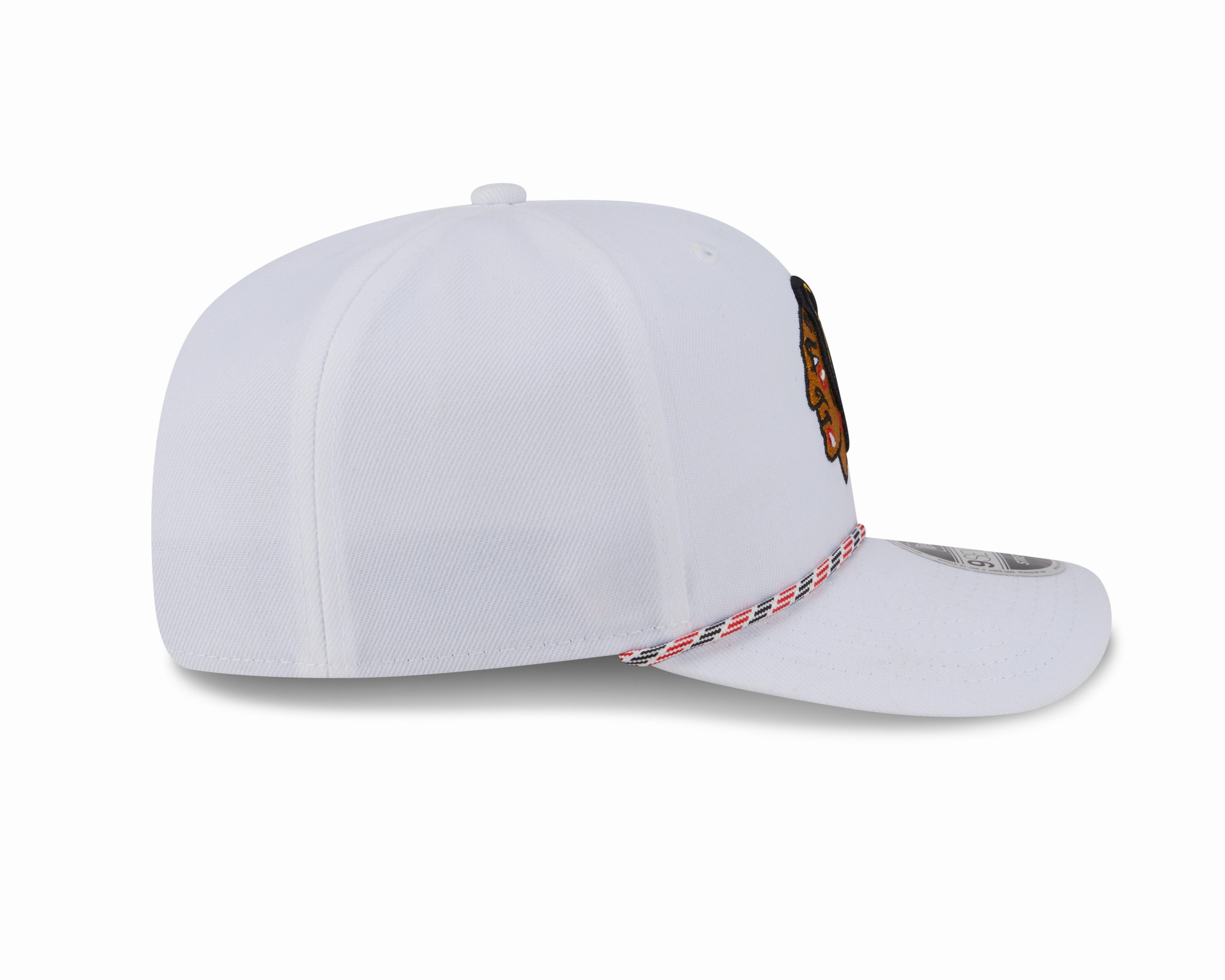 Chicago Blackhawks New Era White Multi Rope 9SEVENTY Stretch Snap Adjustable Hat