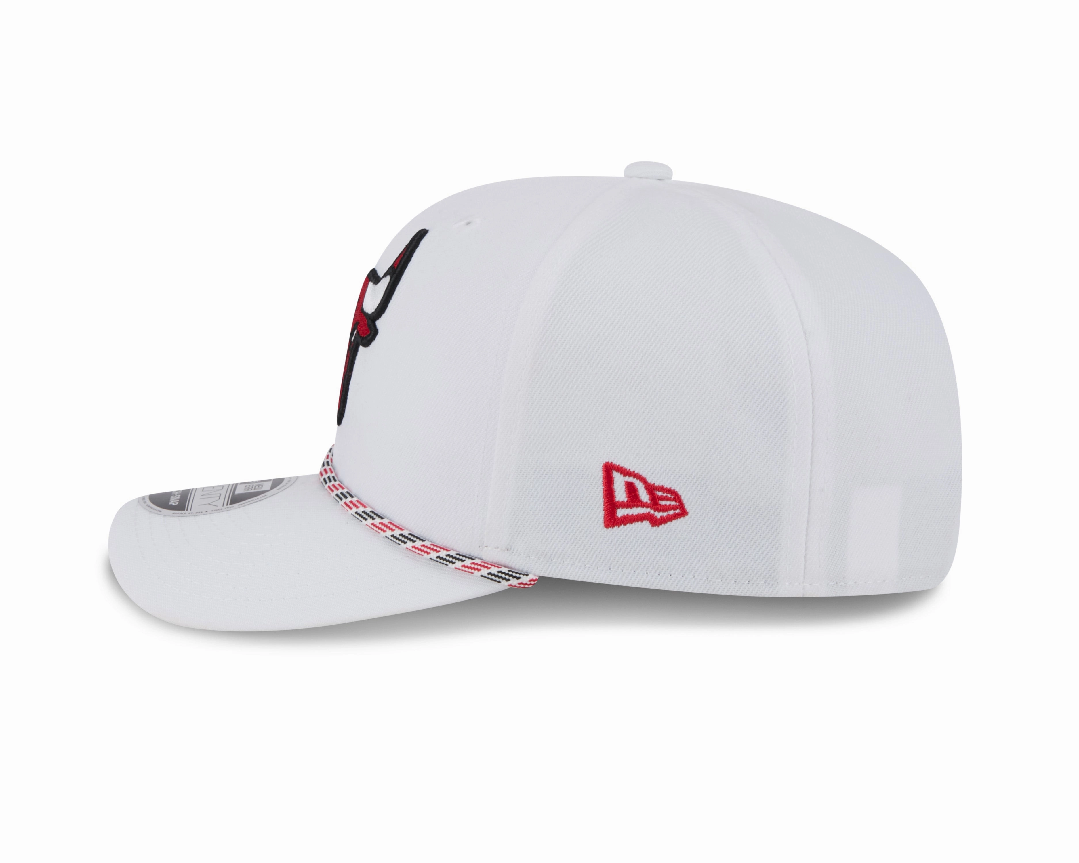 Chicago Bulls New Era White Multi Rope 9SEVENTY Stretch Snap Adjustable Hat