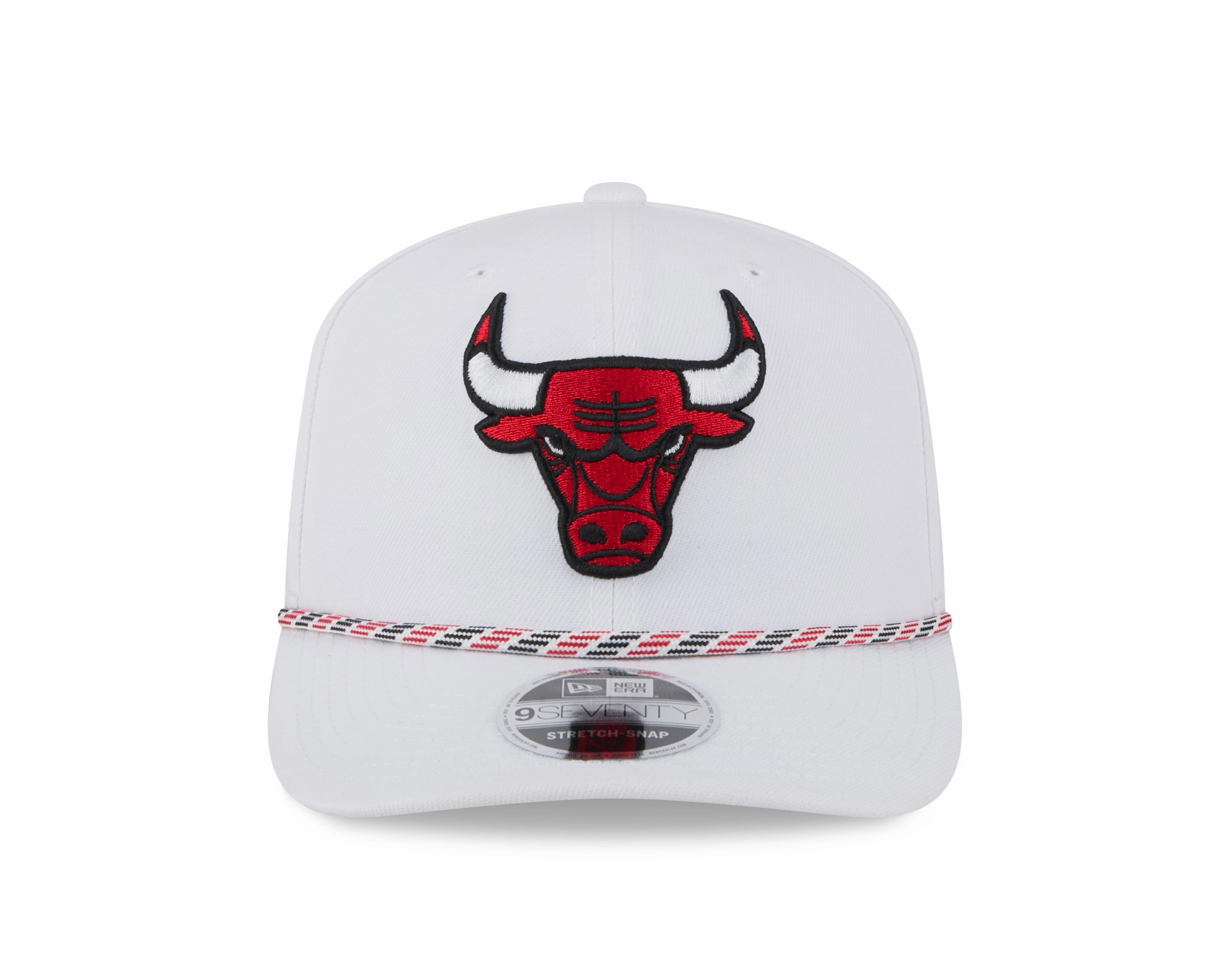Chicago Bulls New Era White Multi Rope 9SEVENTY Stretch Snap Adjustable Hat