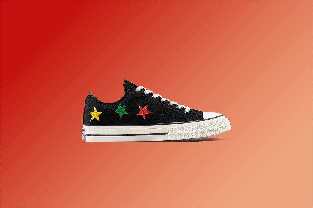 Converse x Daily Paper Star Player 76 Ox - Black/Fern Green/Cyber Yellow