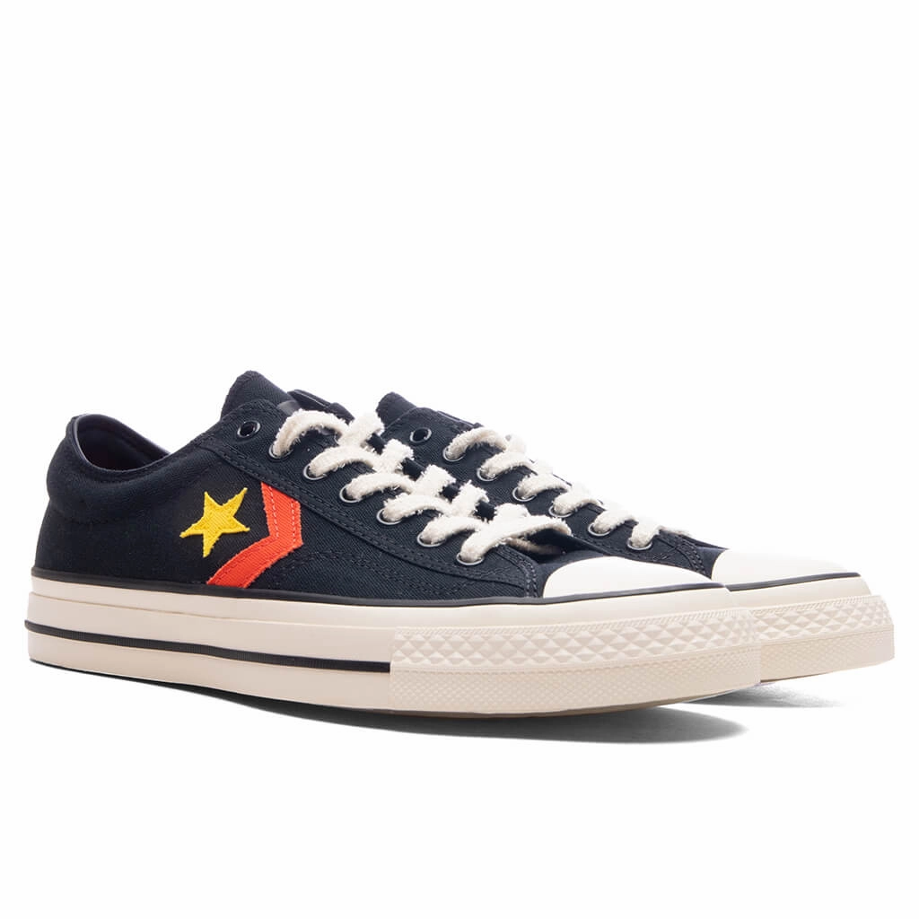 Converse x Daily Paper Star Player 76 Ox - Black/Fern Green/Cyber Yellow