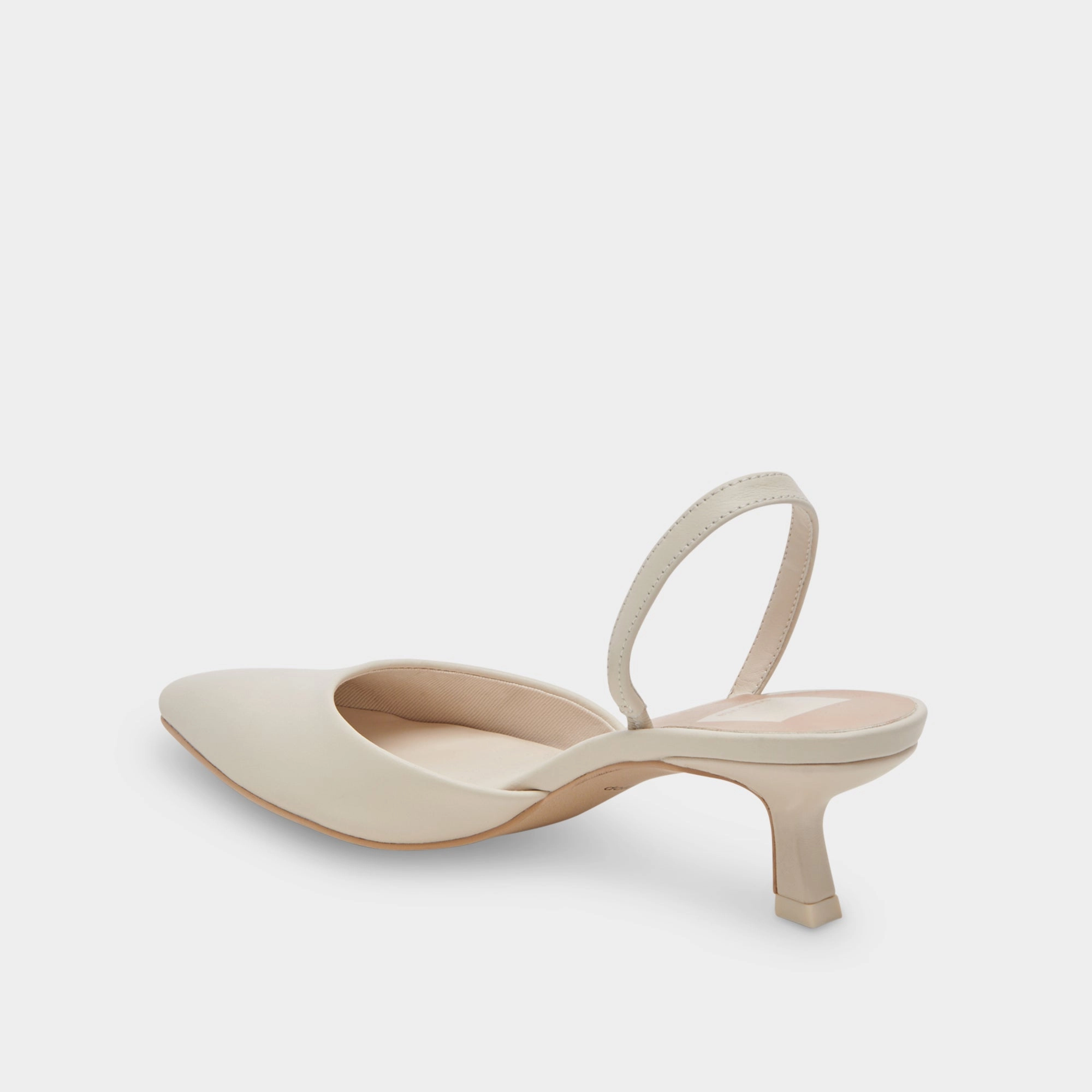 CORSA HEELS IVORY LEATHER