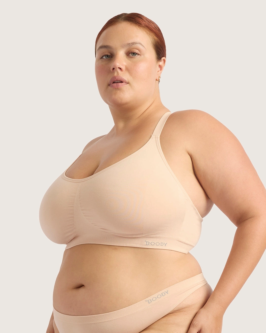 Full Bust Wireless Racerback Bra - Shell
