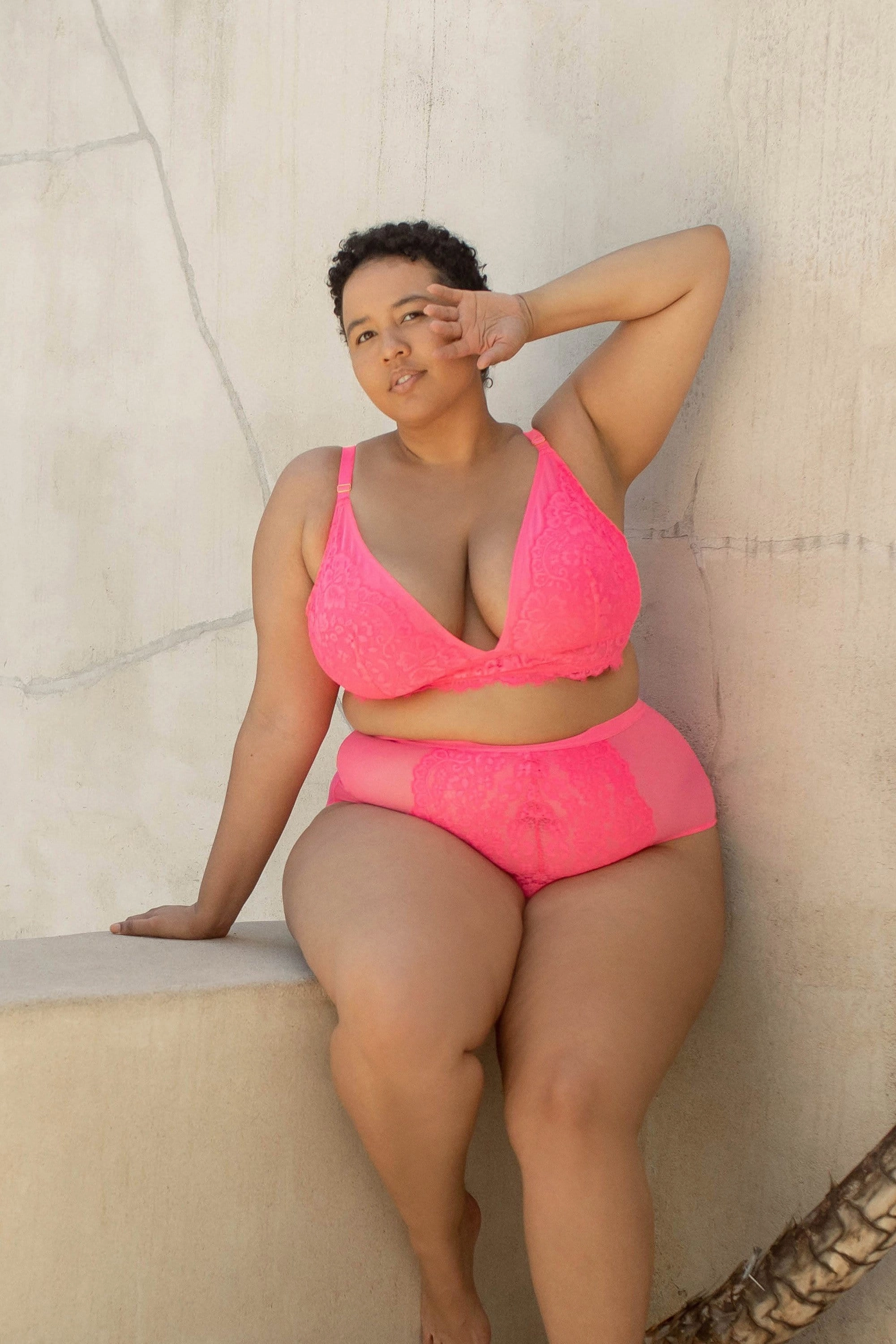 Gabi Fresh Bella Lace Soft Cup Bra Pink