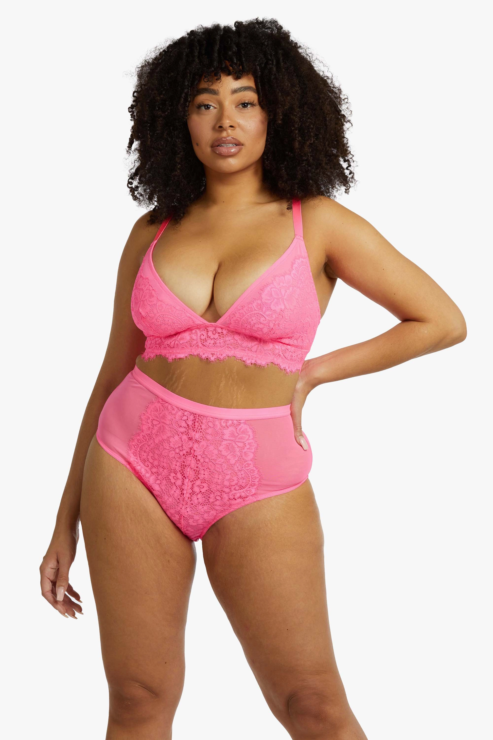 Gabi Fresh Bella Lace Soft Cup Bra Pink