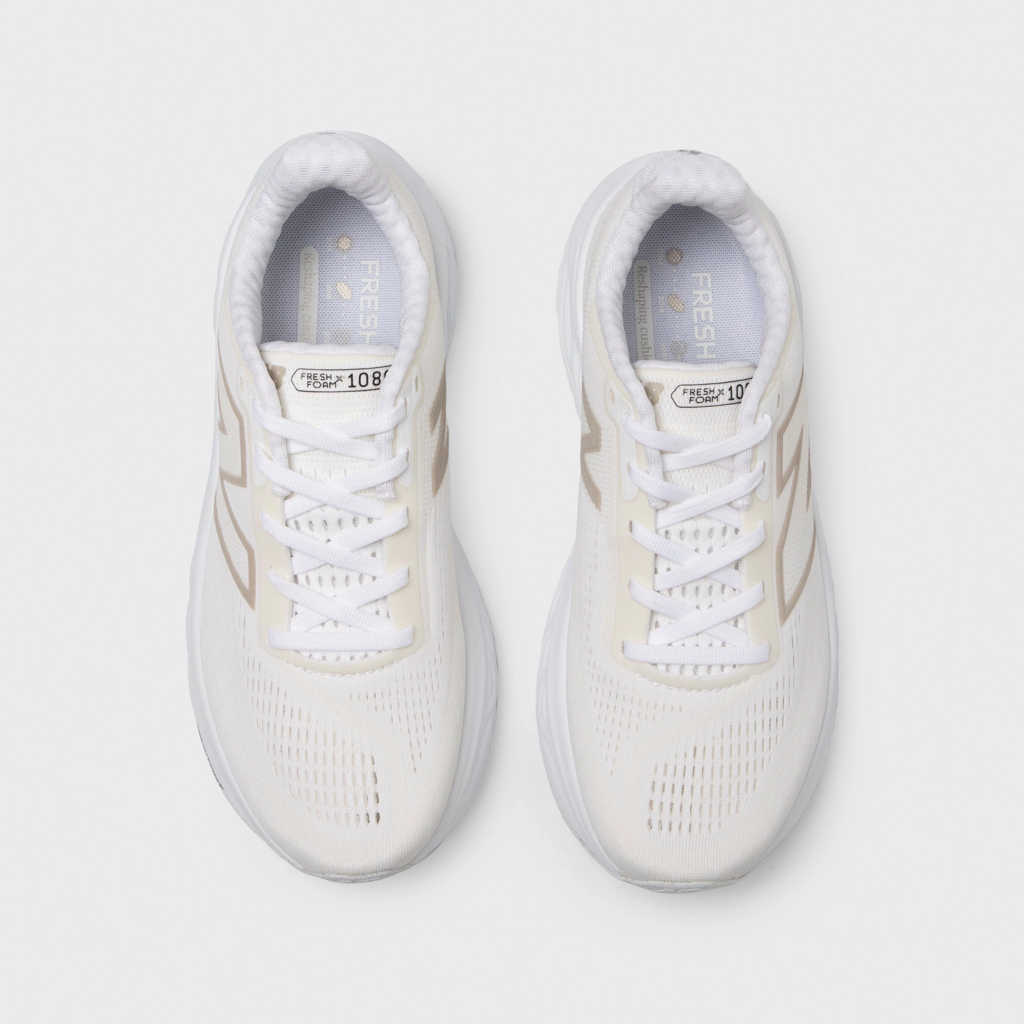 New Balance Women's Fresh Foam x 1080v14 White / Metallic Gold
