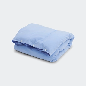 Percale Duvet Cover - Island Blue
