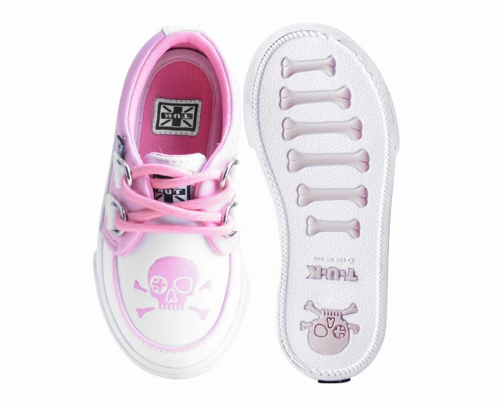 Pink & White TUKskin™ Pirate Creeper Toddler Sneaker