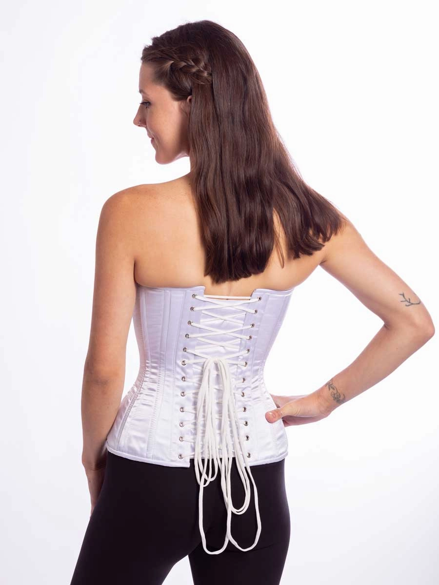 Plus Size Satin Hourglass Curve Longline Overbust Corset : CS-511