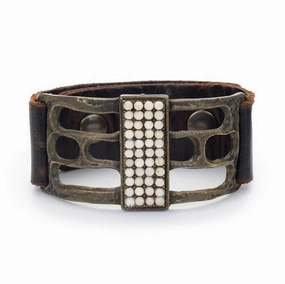Rebel Design Open Rectangle Bracelet 1045 River Stone