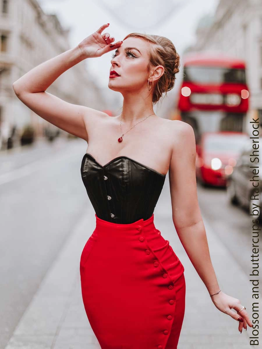 Satin Hourglass Curve Longline Overbust Corset : CS-511
