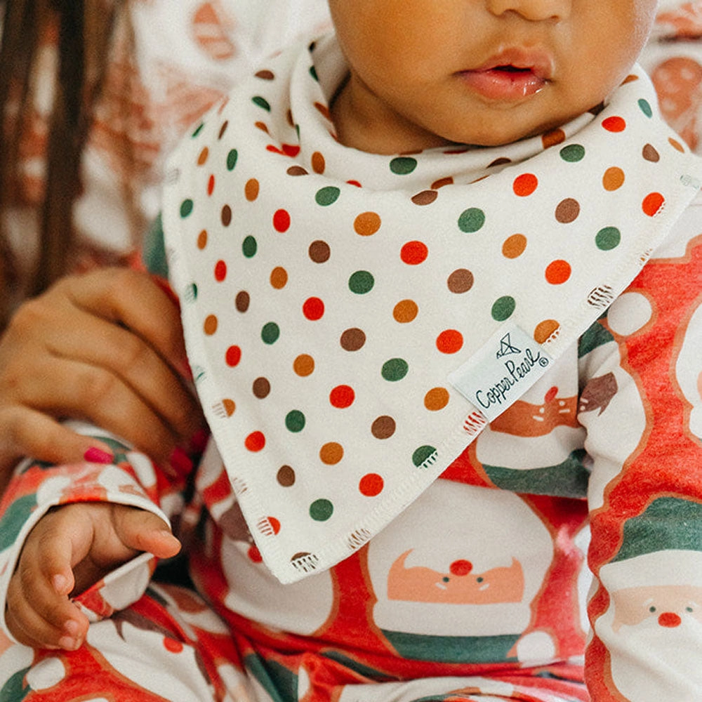 Single Holiday Bandana Bib