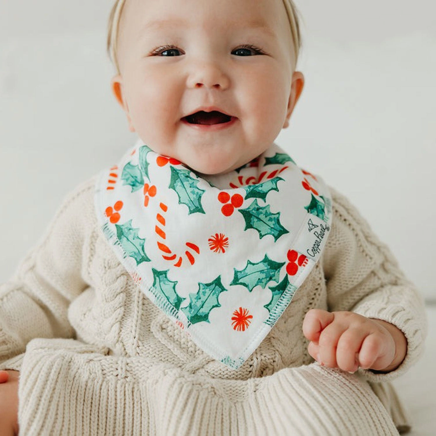 Single Holiday Bandana Bib