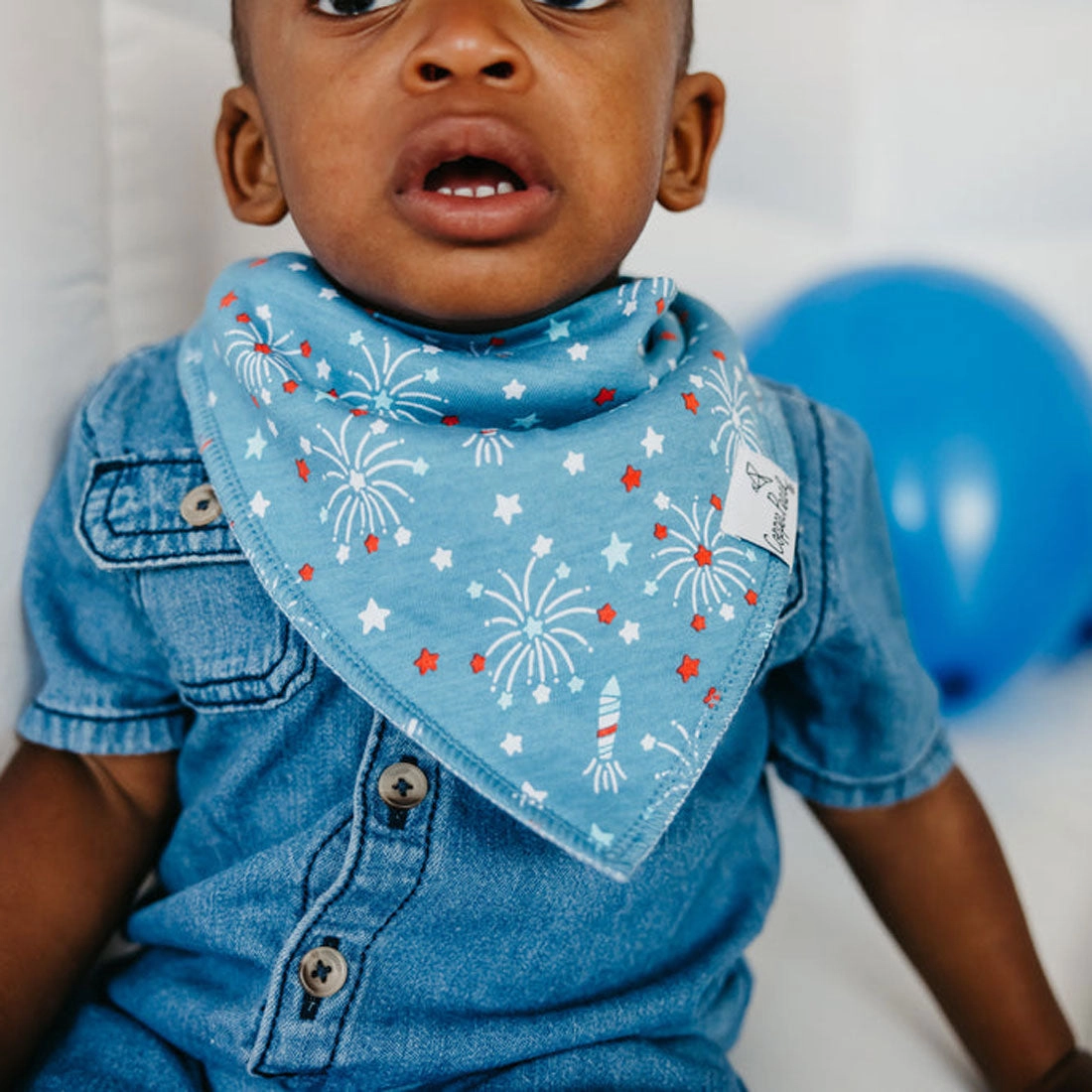 Single Holiday Bandana Bib