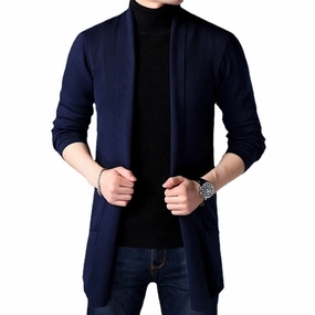 West Louis™ Knitted Wool Slim Fashion Long Cardigan