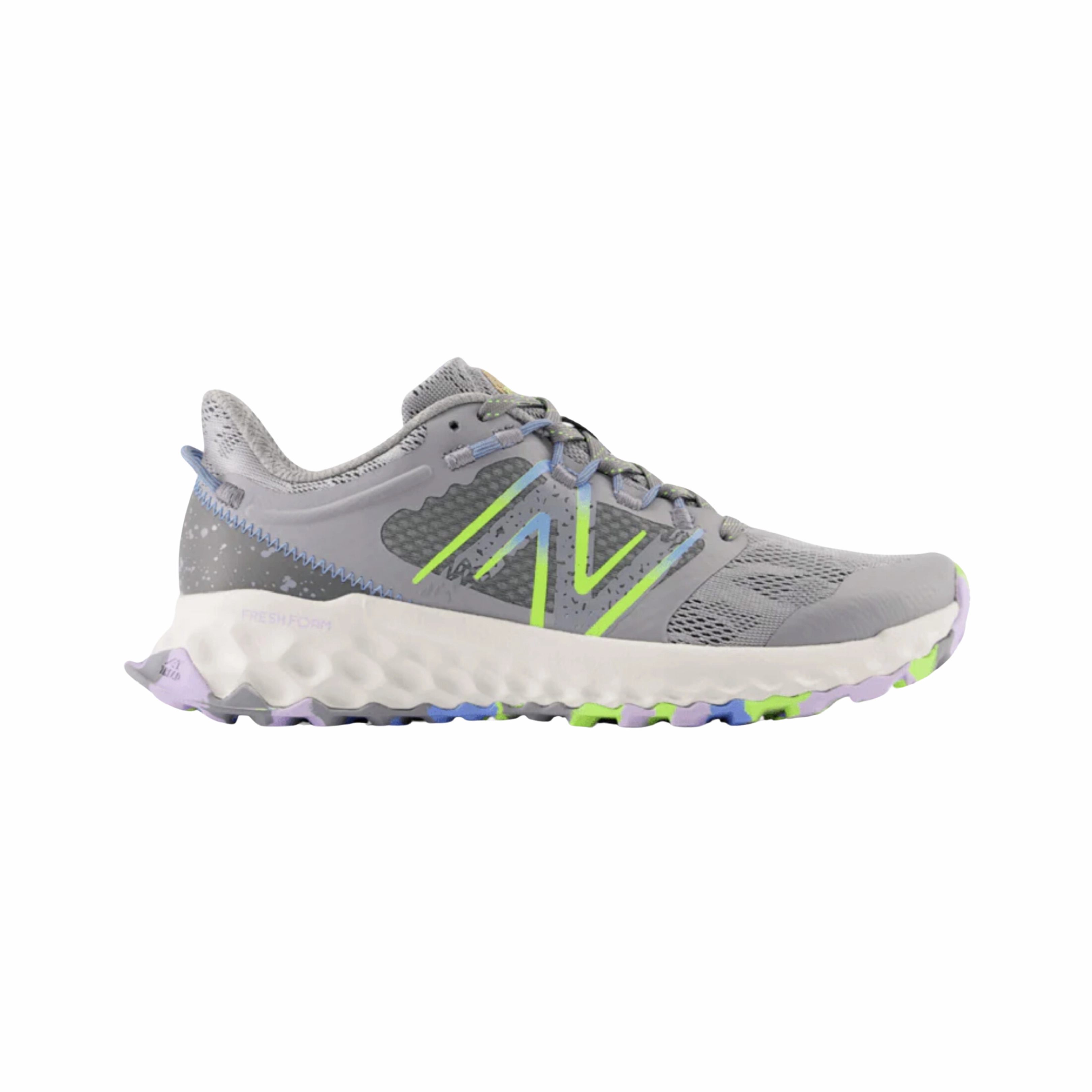 Women's Fresh Foam Garo - Silver Mink with Pixel Green (B Width)
